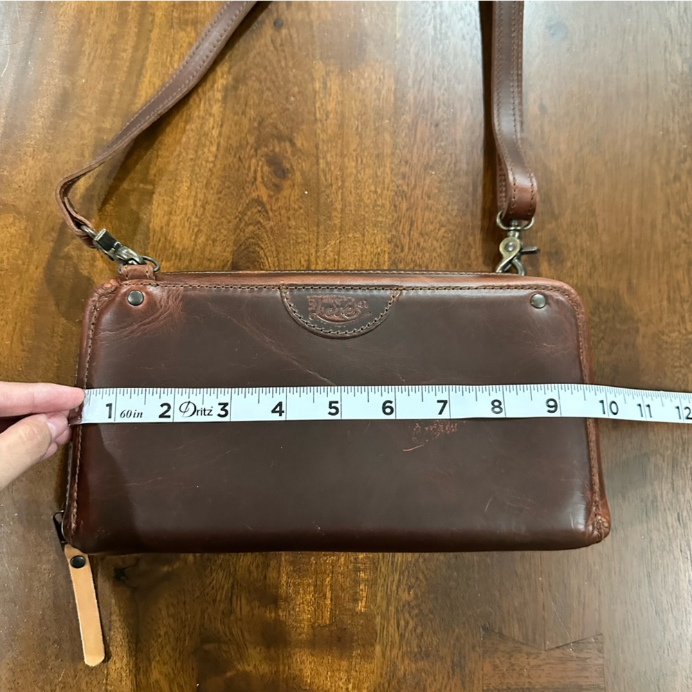 Saddleback Leather Love41 Love 41 Large Accordion Wallet Crossbody Purse Bag - Picture 10 of 10